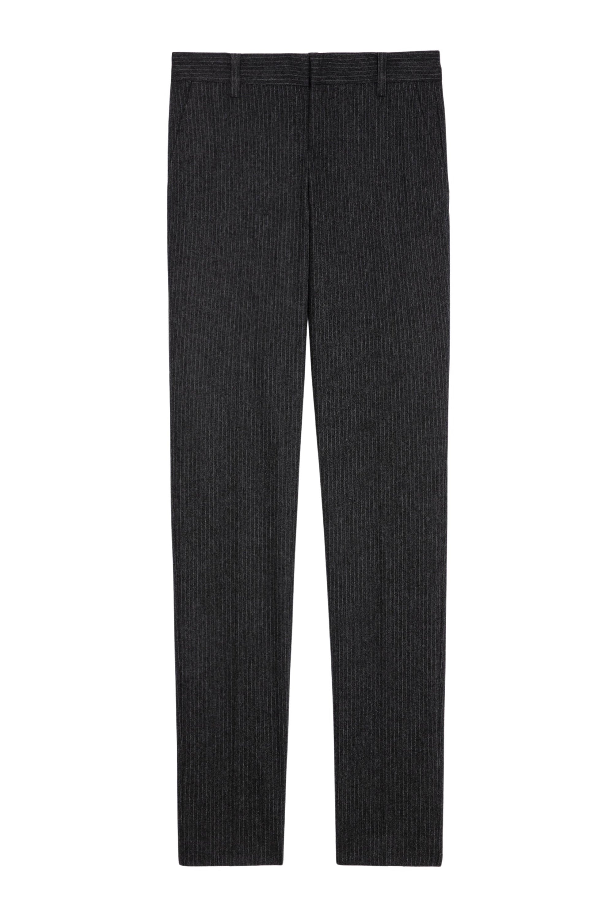 Prune wool blend trousers - Anthracite