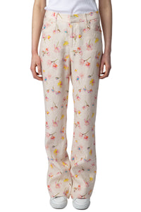 Pistol trousers in linen - Vanilla