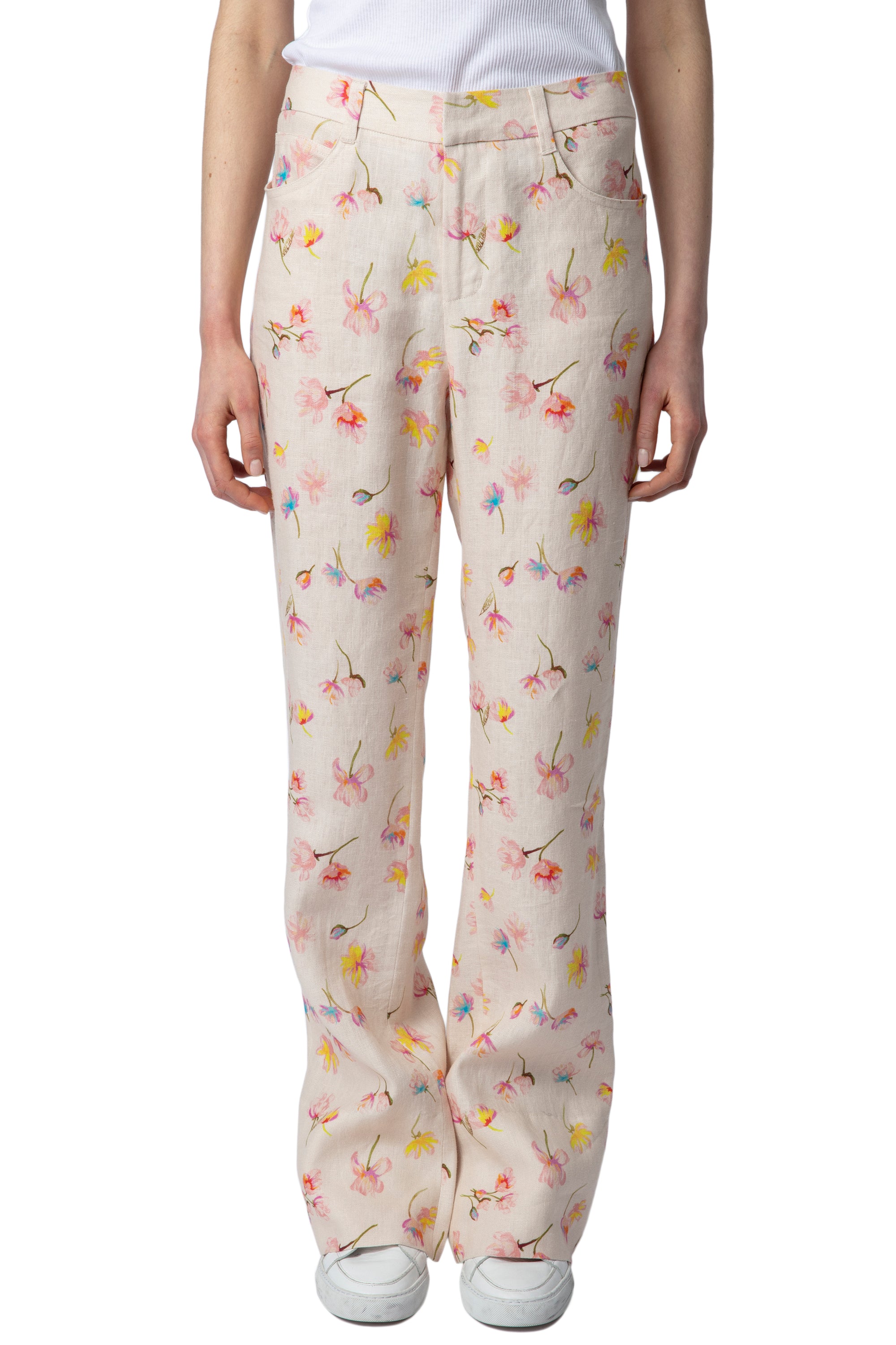 Pistol trousers in linen - Vanilla