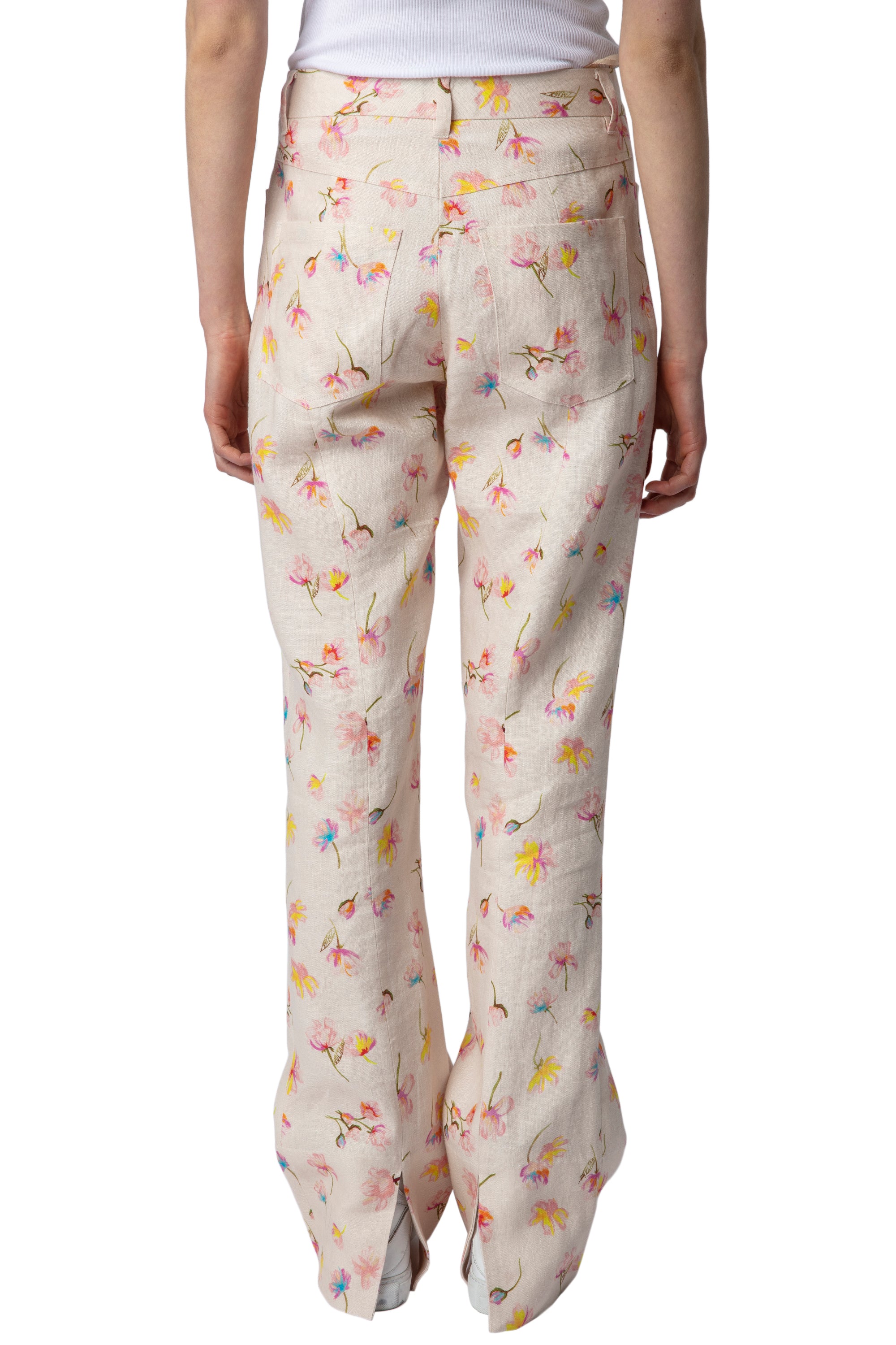 Pistol trousers in linen - Vanilla