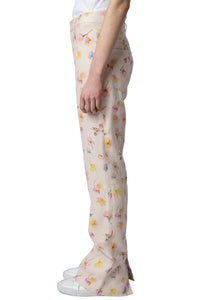 Pistol trousers in linen - Vanilla