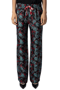 Pomy Thunder Jacquard Trousers - Black
