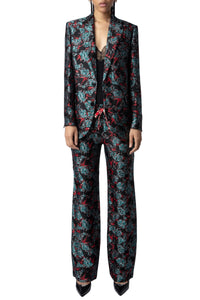 Pomy Thunder Jacquard Trousers - Black