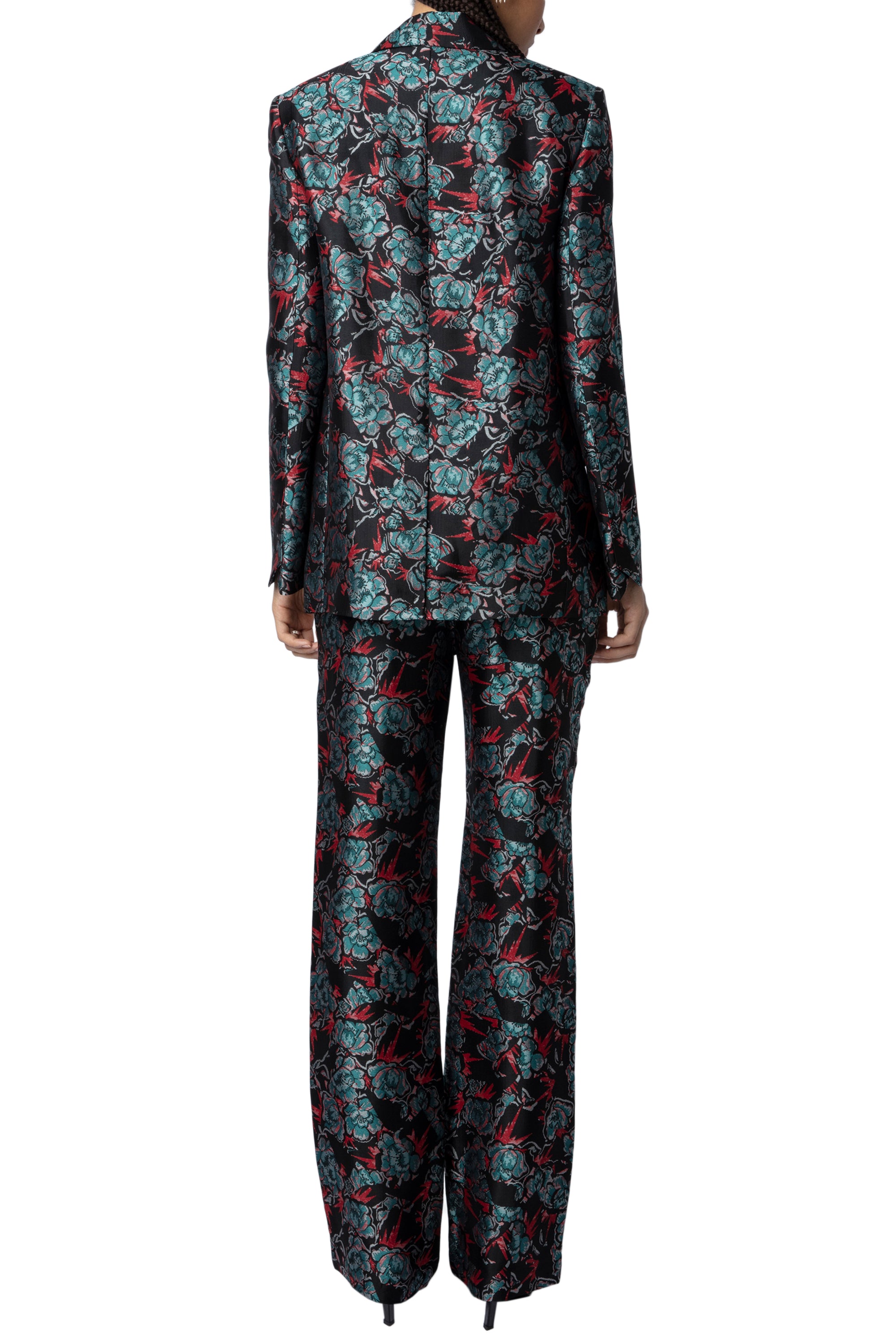 Pomy Thunder Jacquard Trousers - Black