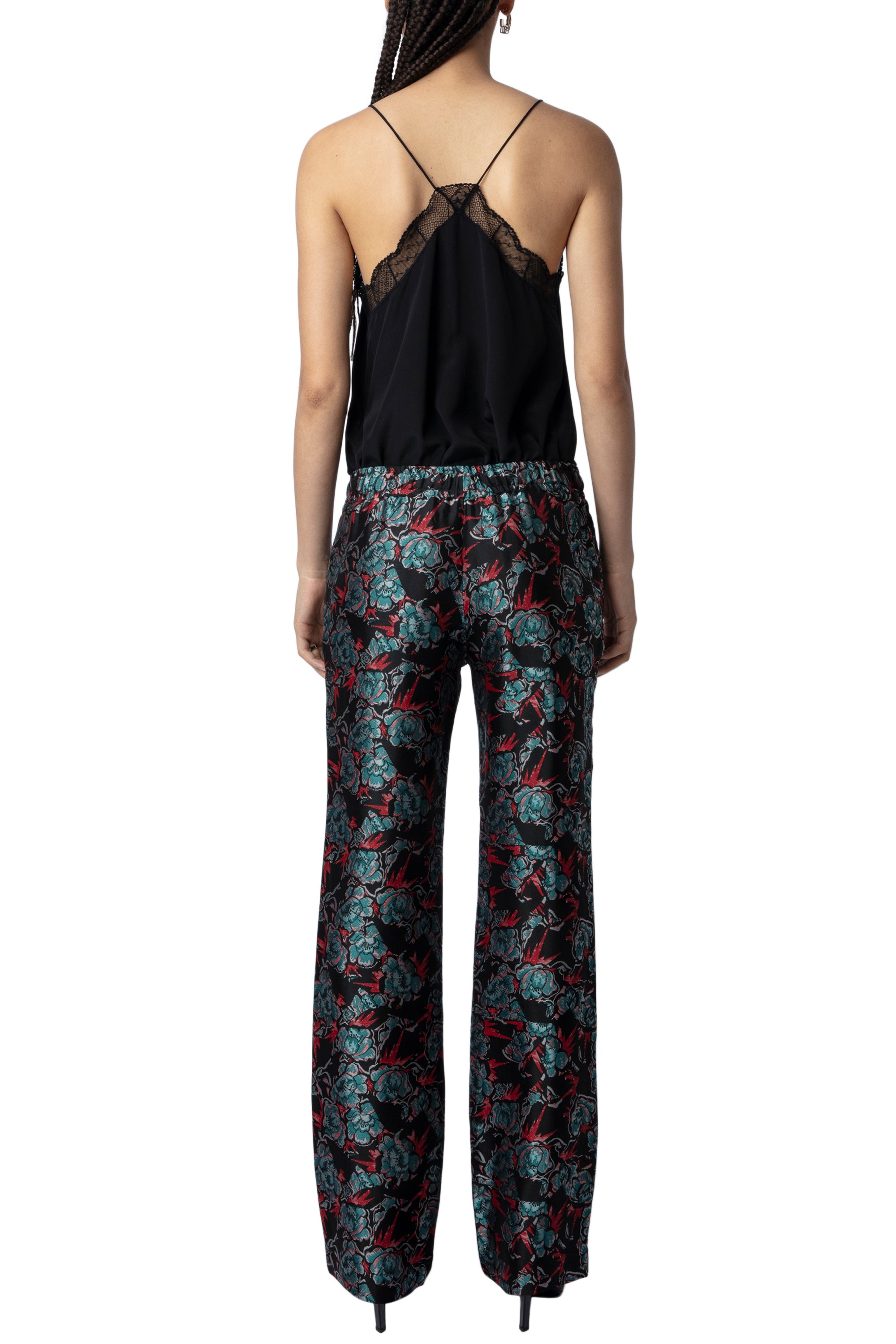 Pomy Thunder Jacquard Trousers - Black
