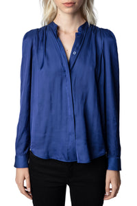 Blouse Touchy en satin - Flag