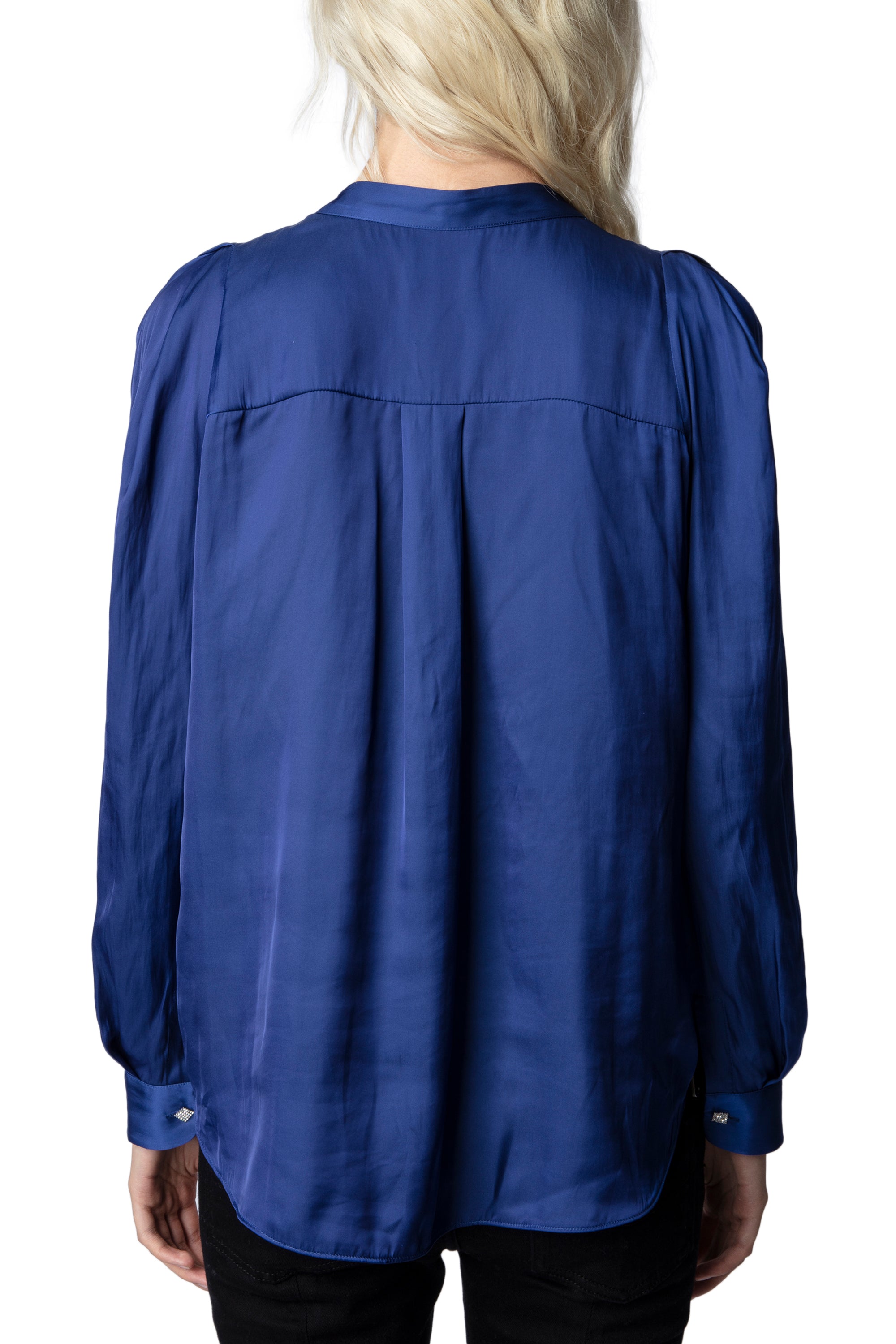Blouse Touchy en satin - Flag