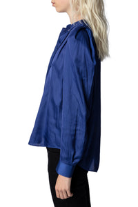 Blouse Touchy en satin - Flag