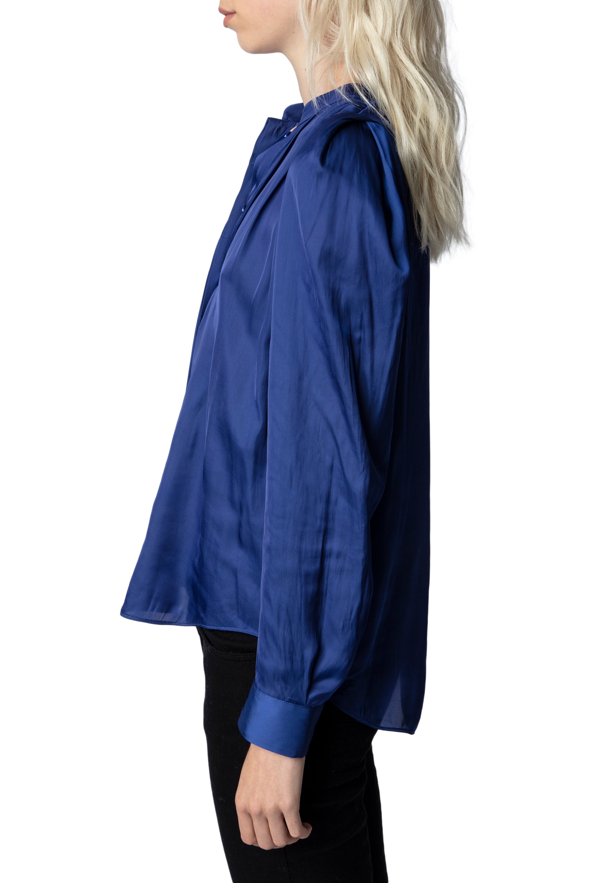 Blouse Touchy en satin - Flag