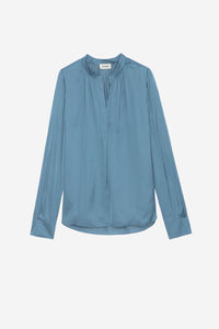 Blouse Tink en satin - Bluestone