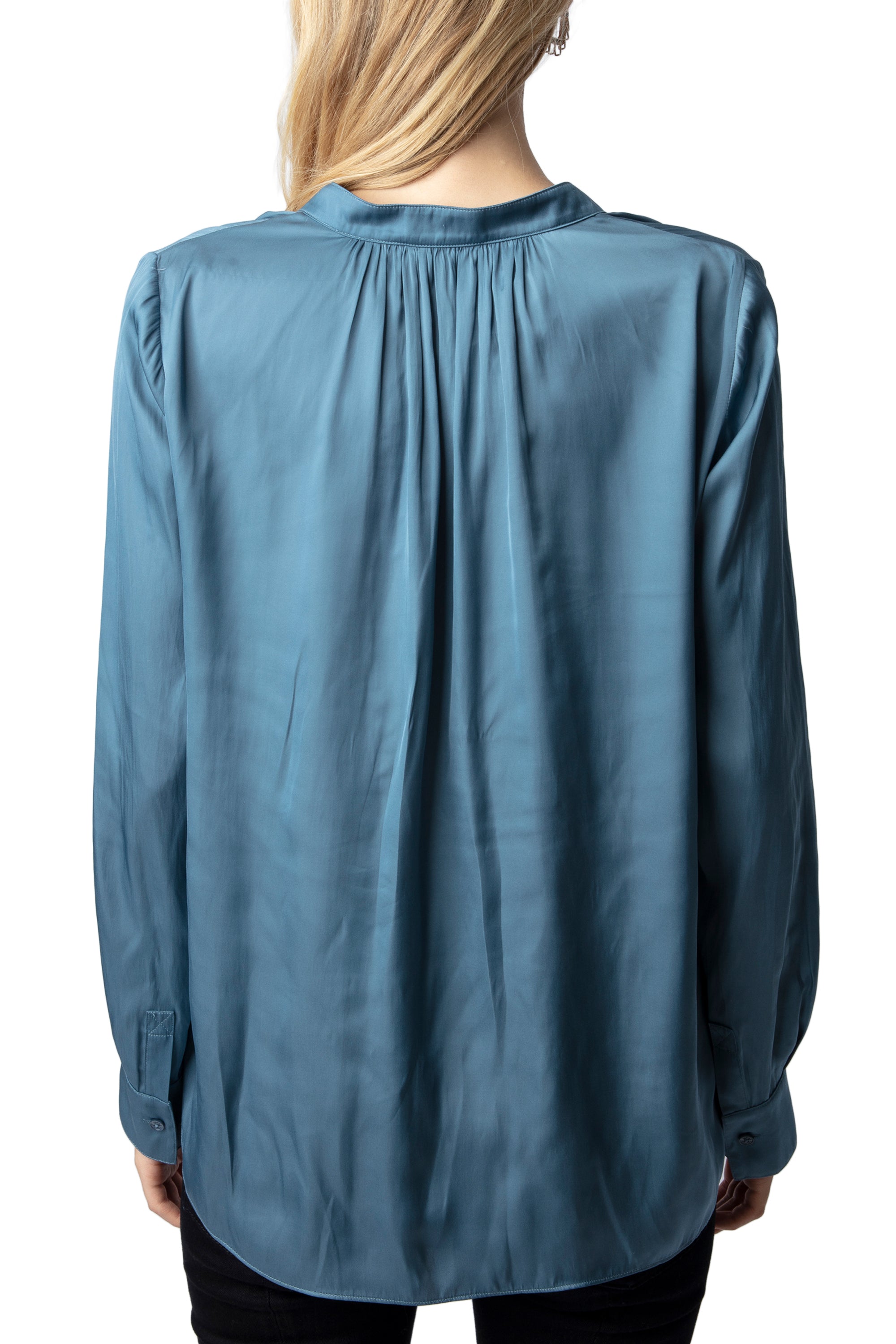 Blouse Tink en satin - Bluestone