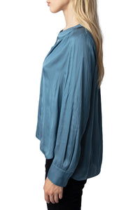 Blouse Tink en satin - Bluestone