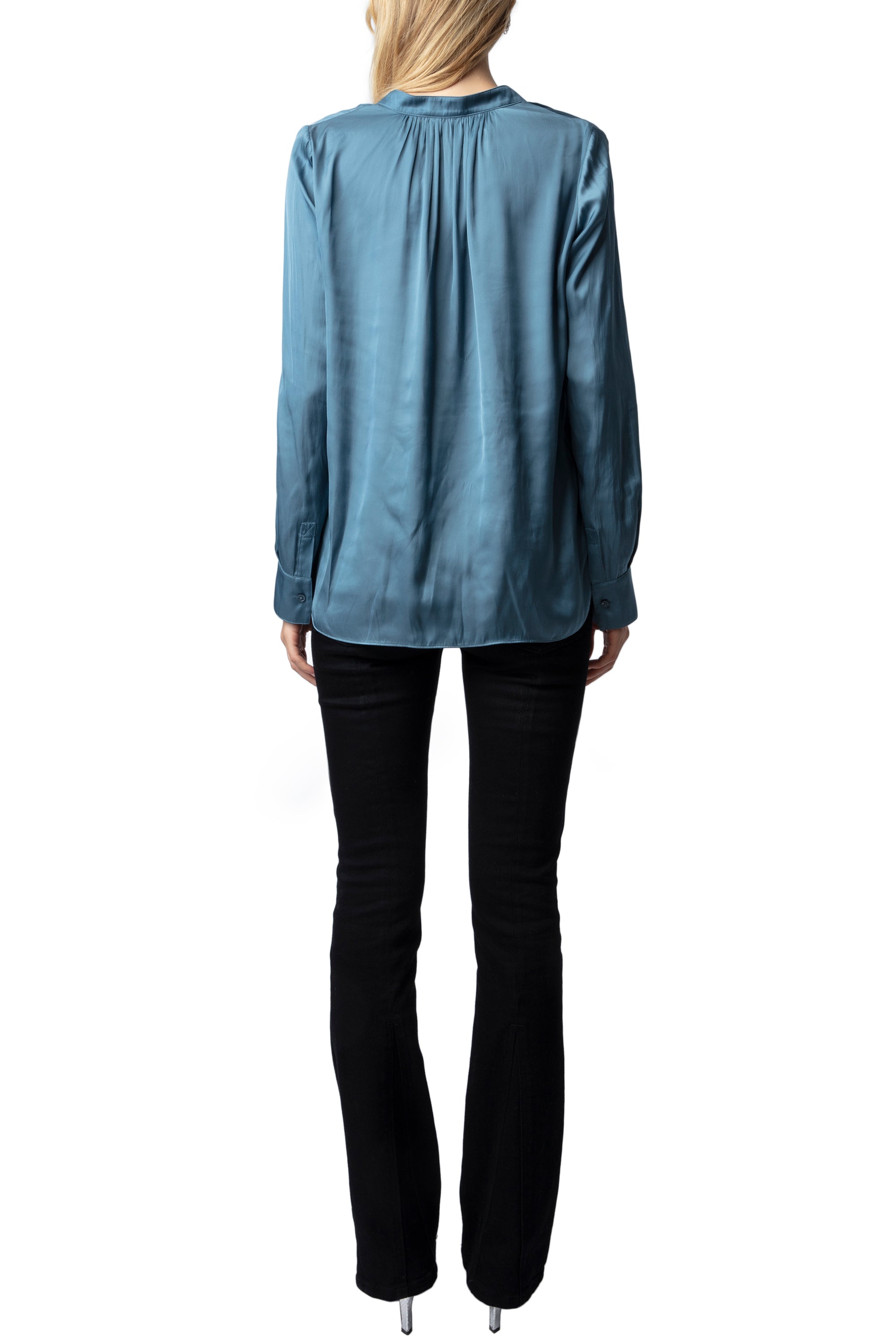 Blouse Tink en satin - Bluestone