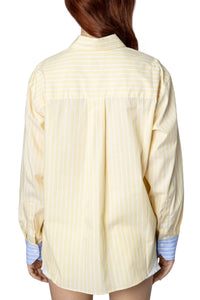 Chemise Tais Raye Pop - Yellow