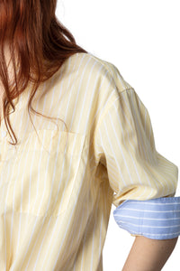 Chemise Tais Raye Pop - Yellow