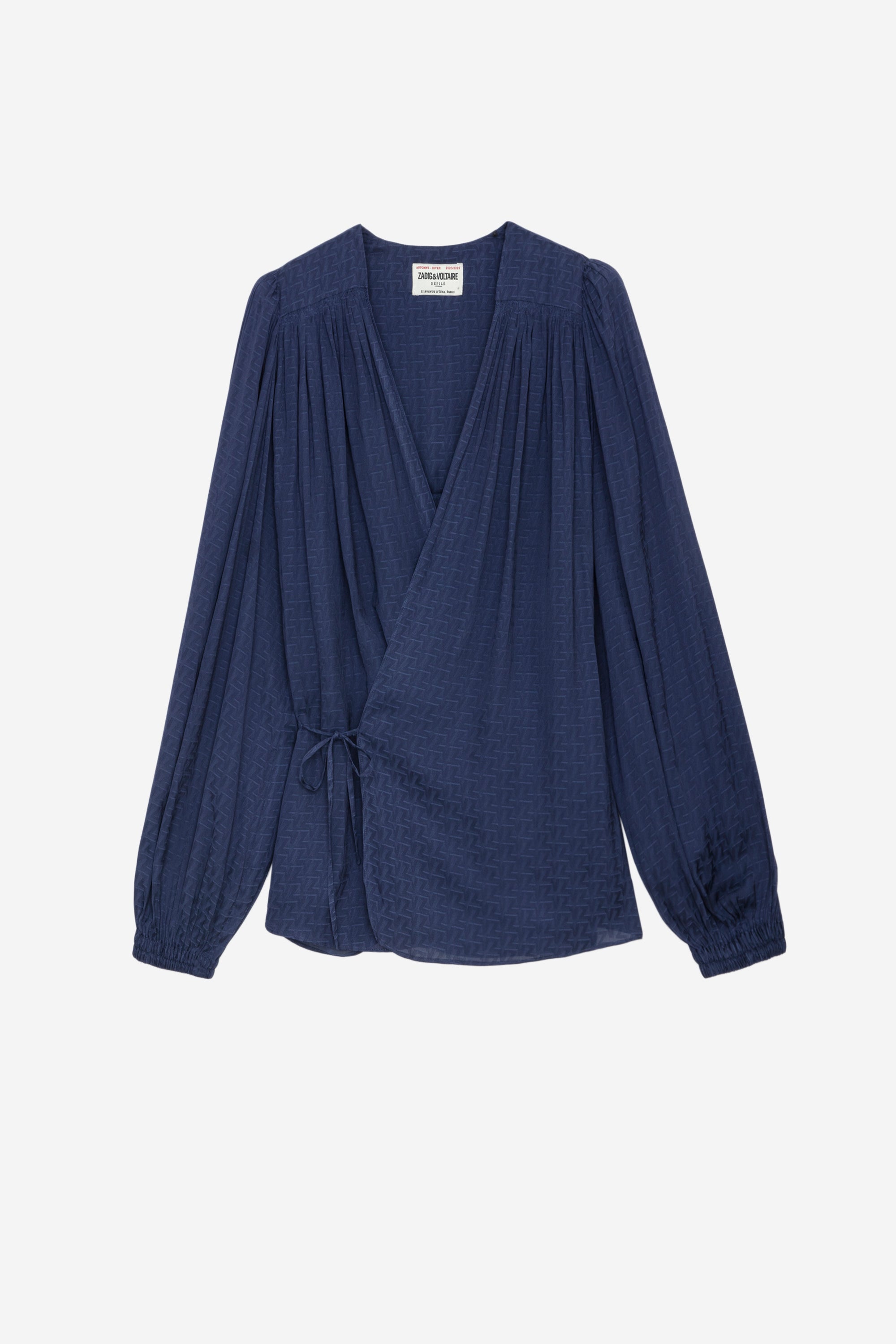 Chemise Tenew en satin - Marine