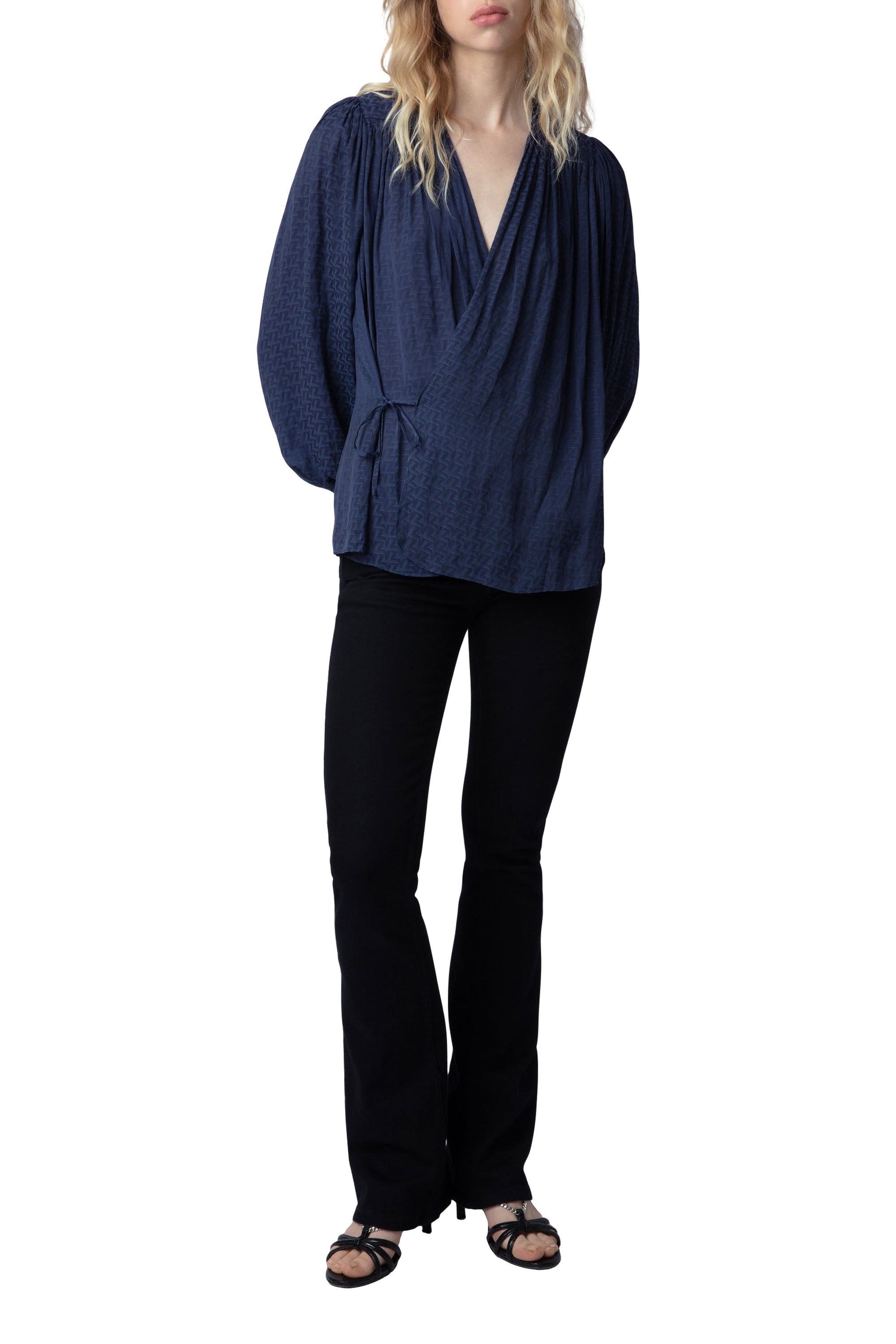 Chemise Tenew en satin - Marine