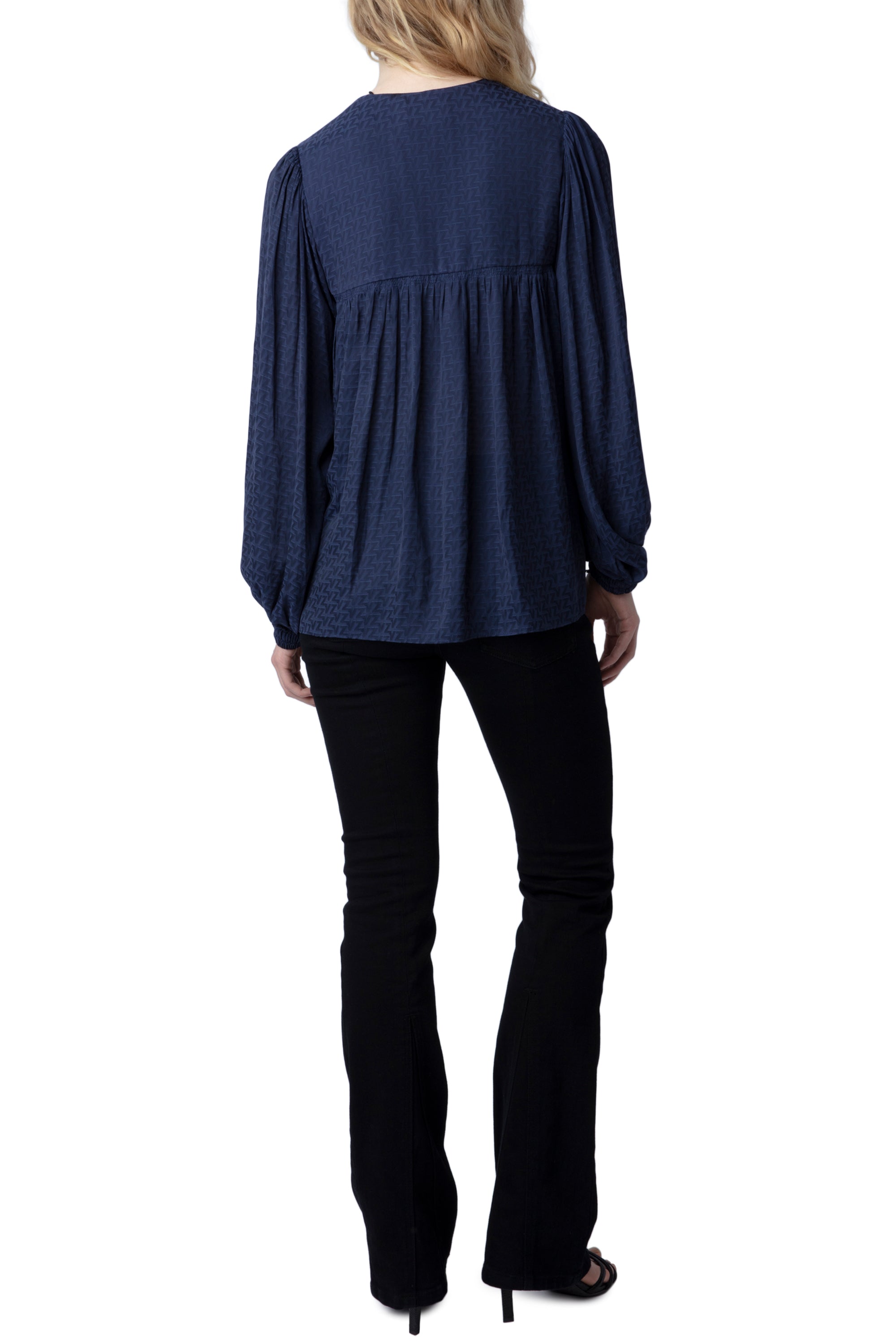 Chemise Tenew en satin - Marine