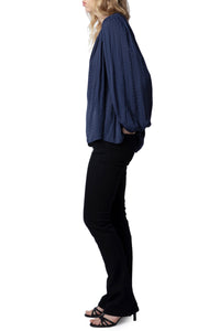 Chemise Tenew en satin - Marine