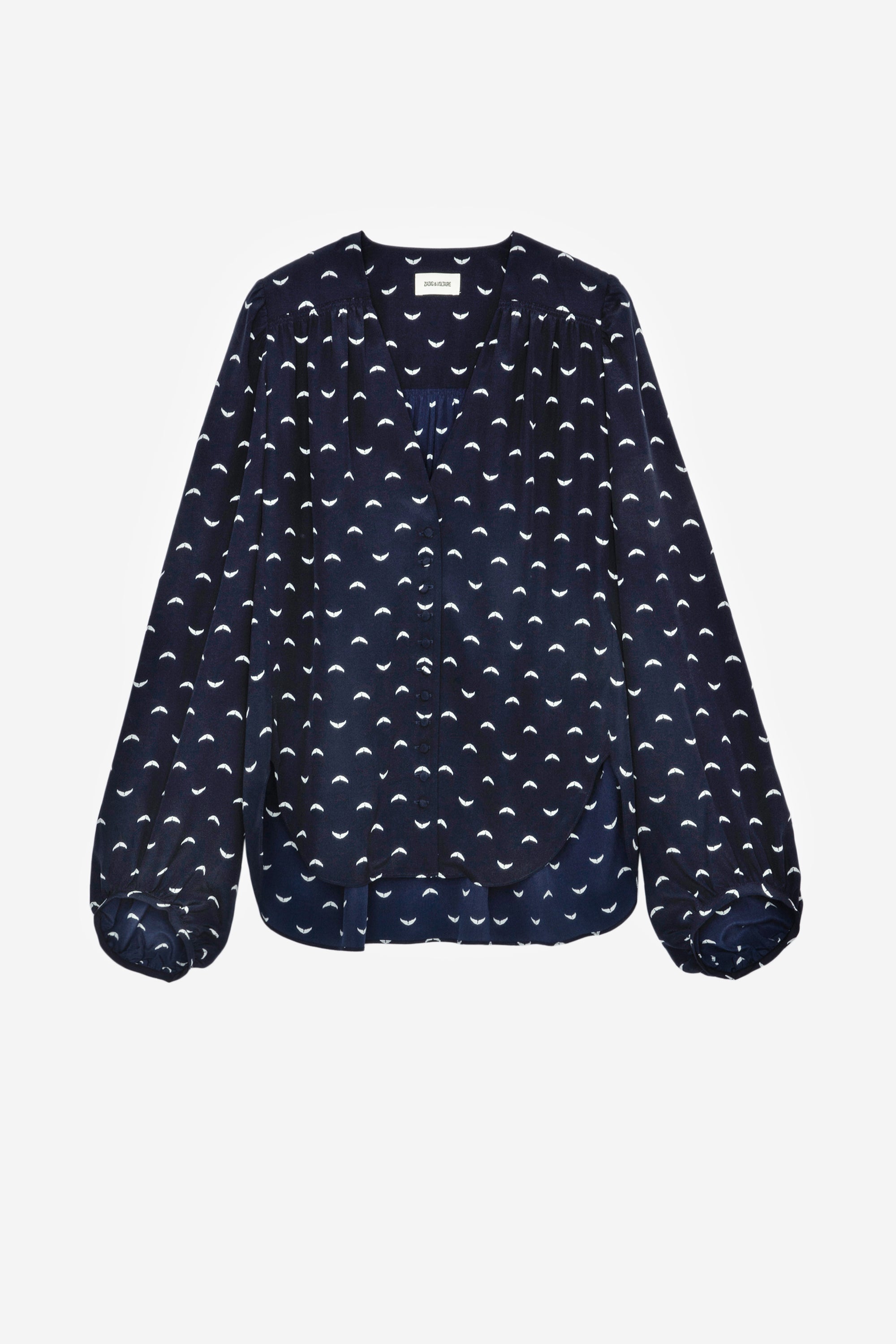 Blouse Turin en soie - Marine