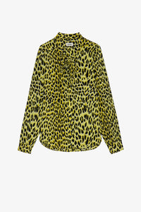 Blouse Taos Léopard en soie - Jonquil