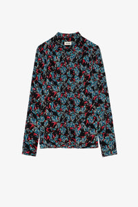 Chemise Tchin Thunder en soie - Noir
