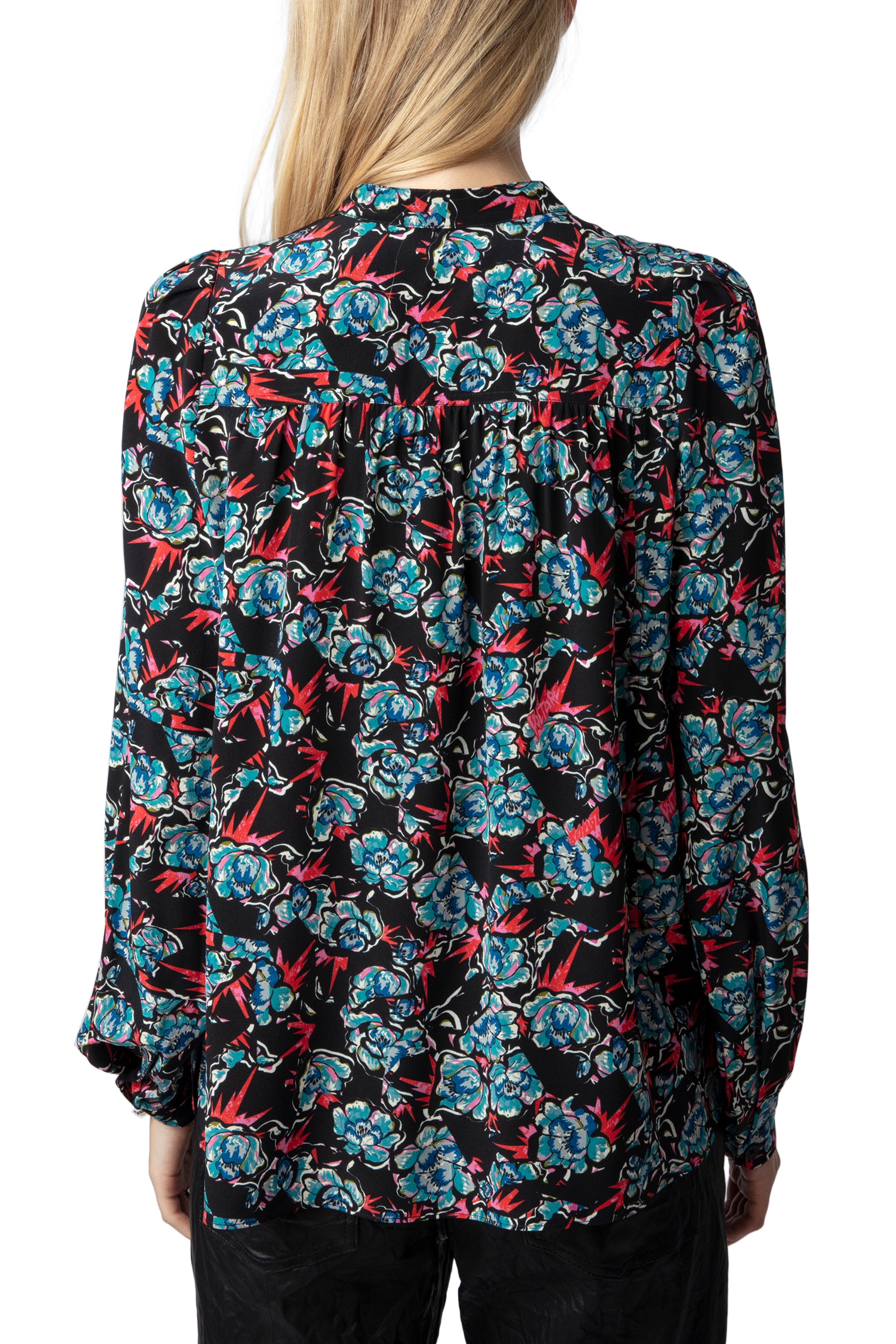 Chemise Tchin Thunder en soie - Noir