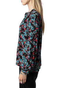Chemise Tchin Thunder en soie - Noir