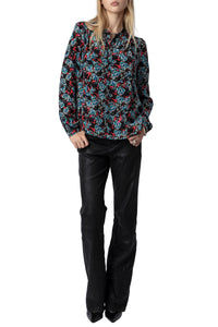 Chemise Tchin Thunder en soie - Noir