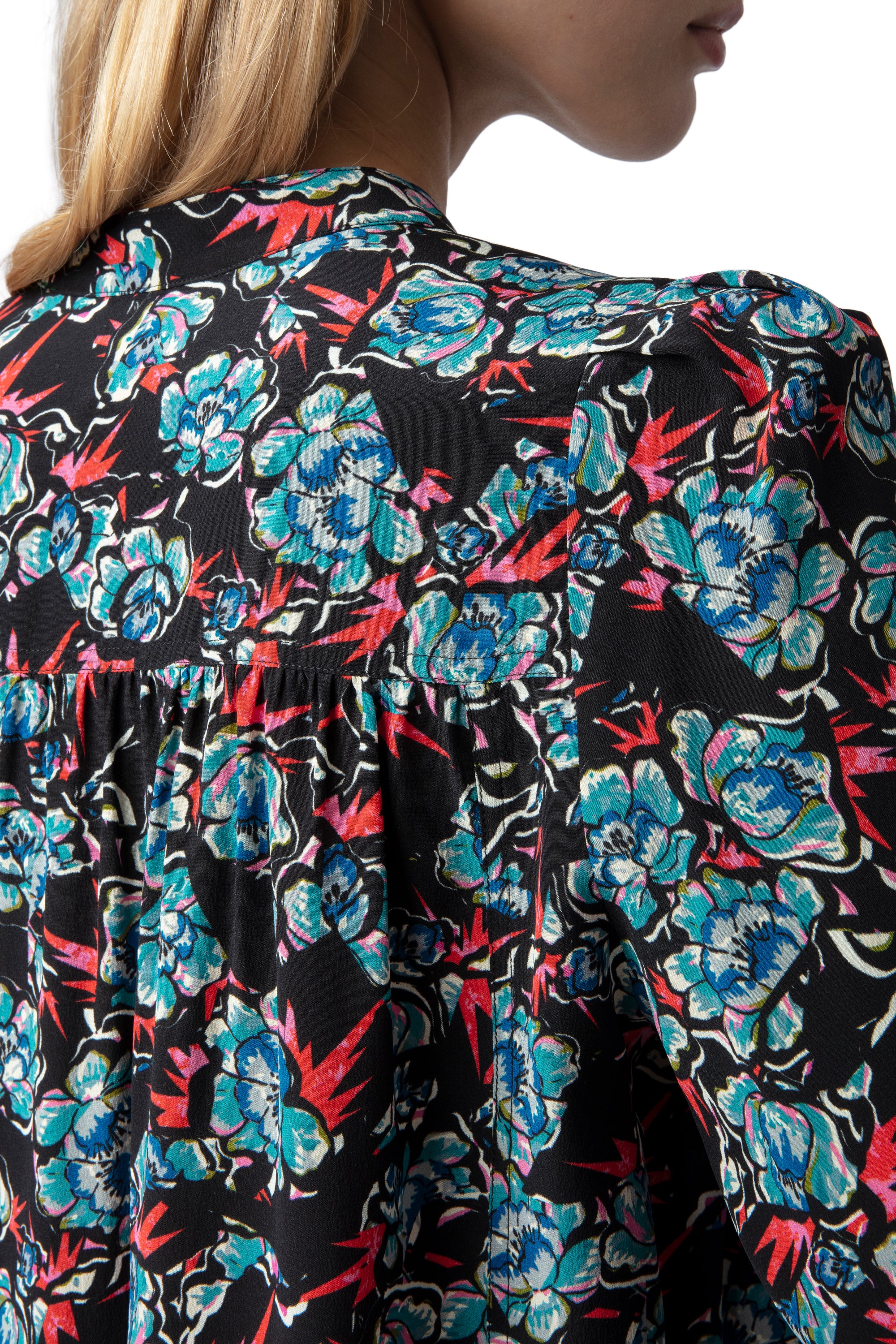 Chemise Tchin Thunder en soie - Noir