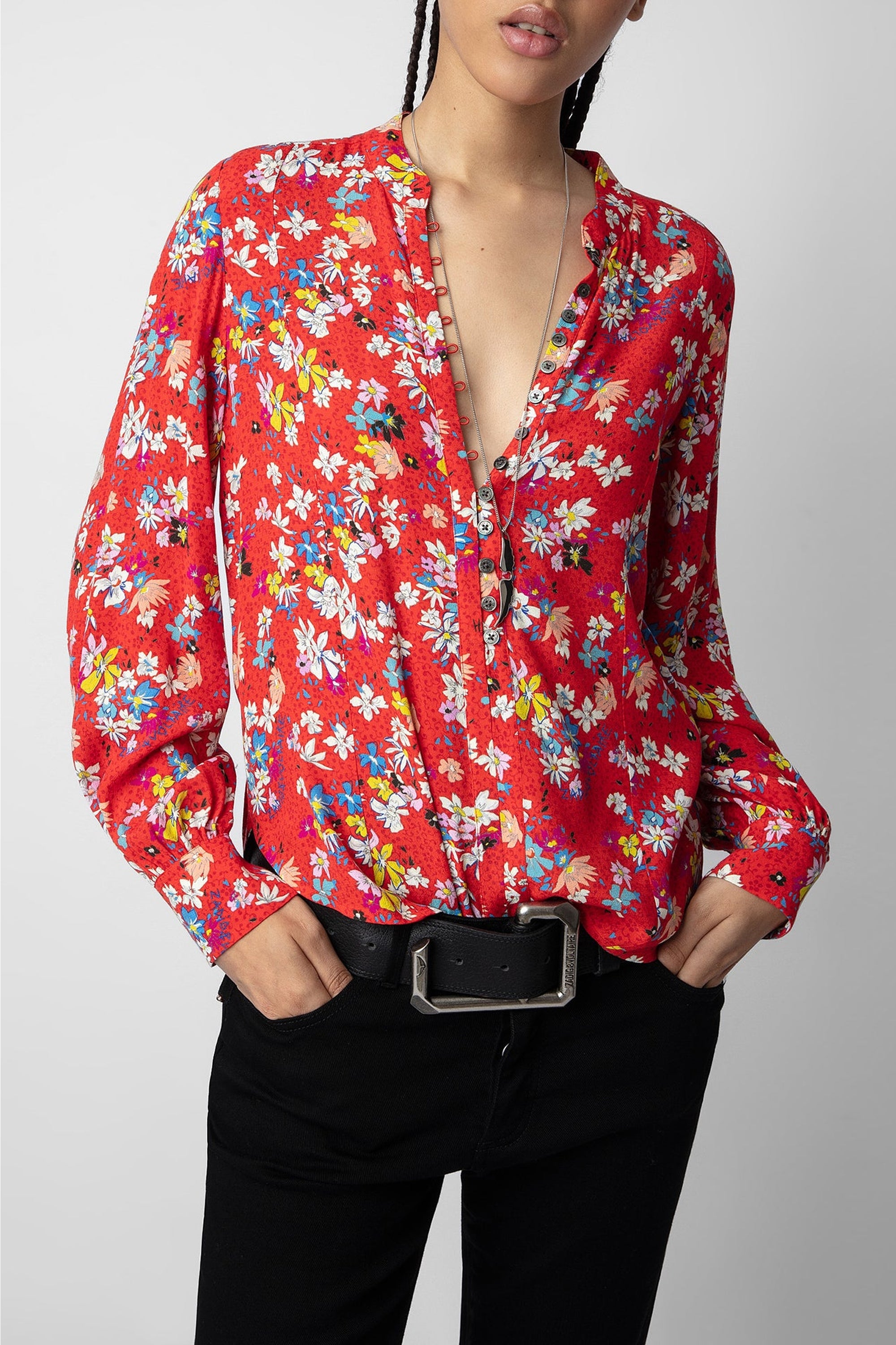 Chemise Twina Crêpe Scarlet - Japon