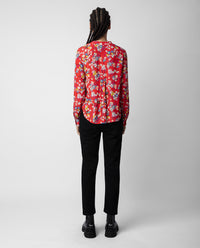 Chemise Twina Crêpe Scarlet - Japon
