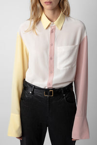 Chemise Tyrone en soie - Petale