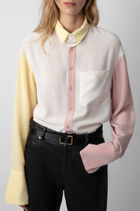 Chemise Tyrone en soie - Petale