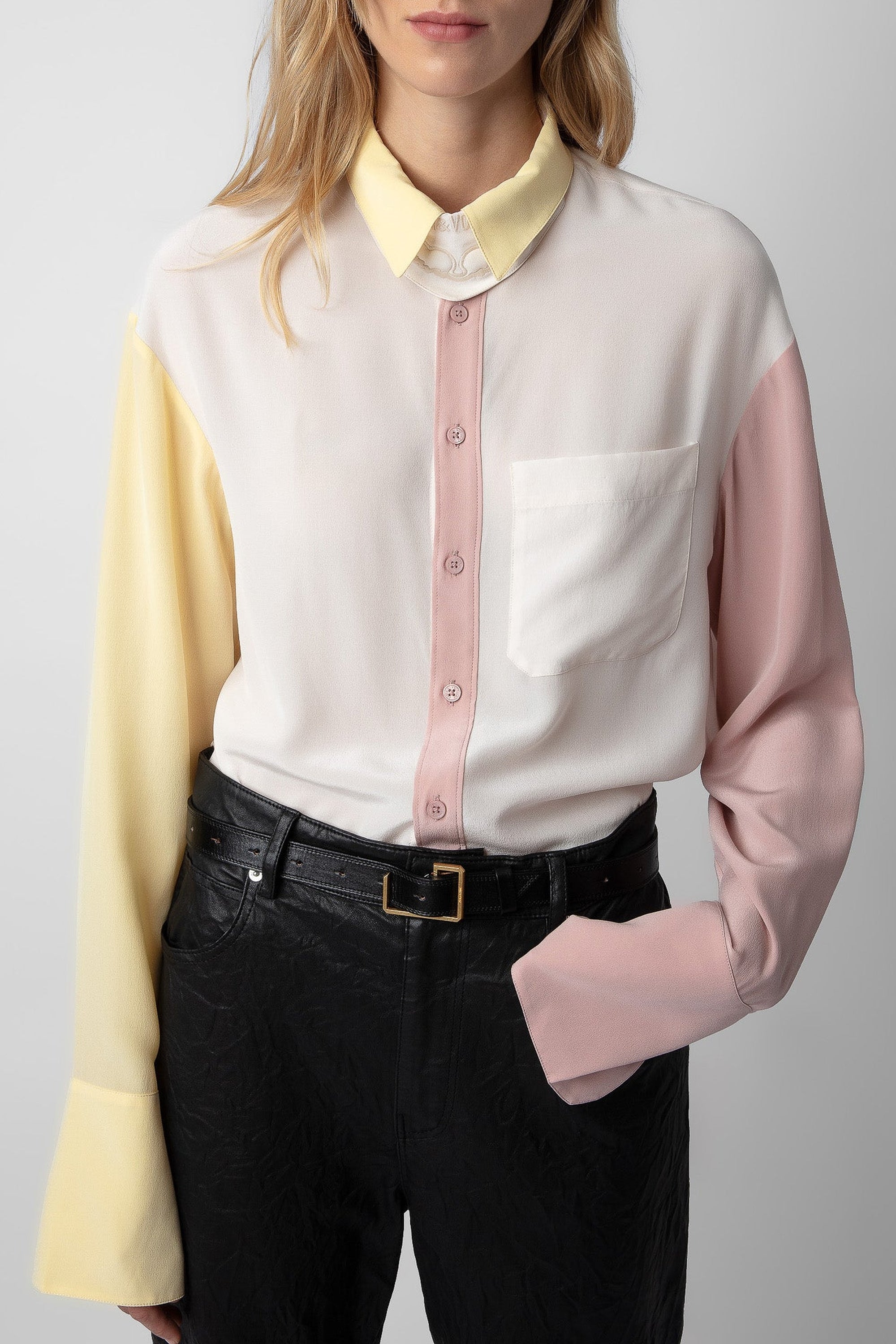 Chemise Tyrone en soie - Petale