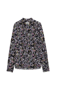 Chemise Tchin CDC Kaya en soie - Noir
