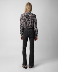 Chemise Tchin CDC Kaya en soie - Noir