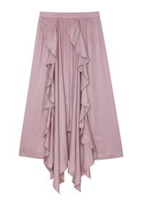 Jeb satin skirt - Deep Parme