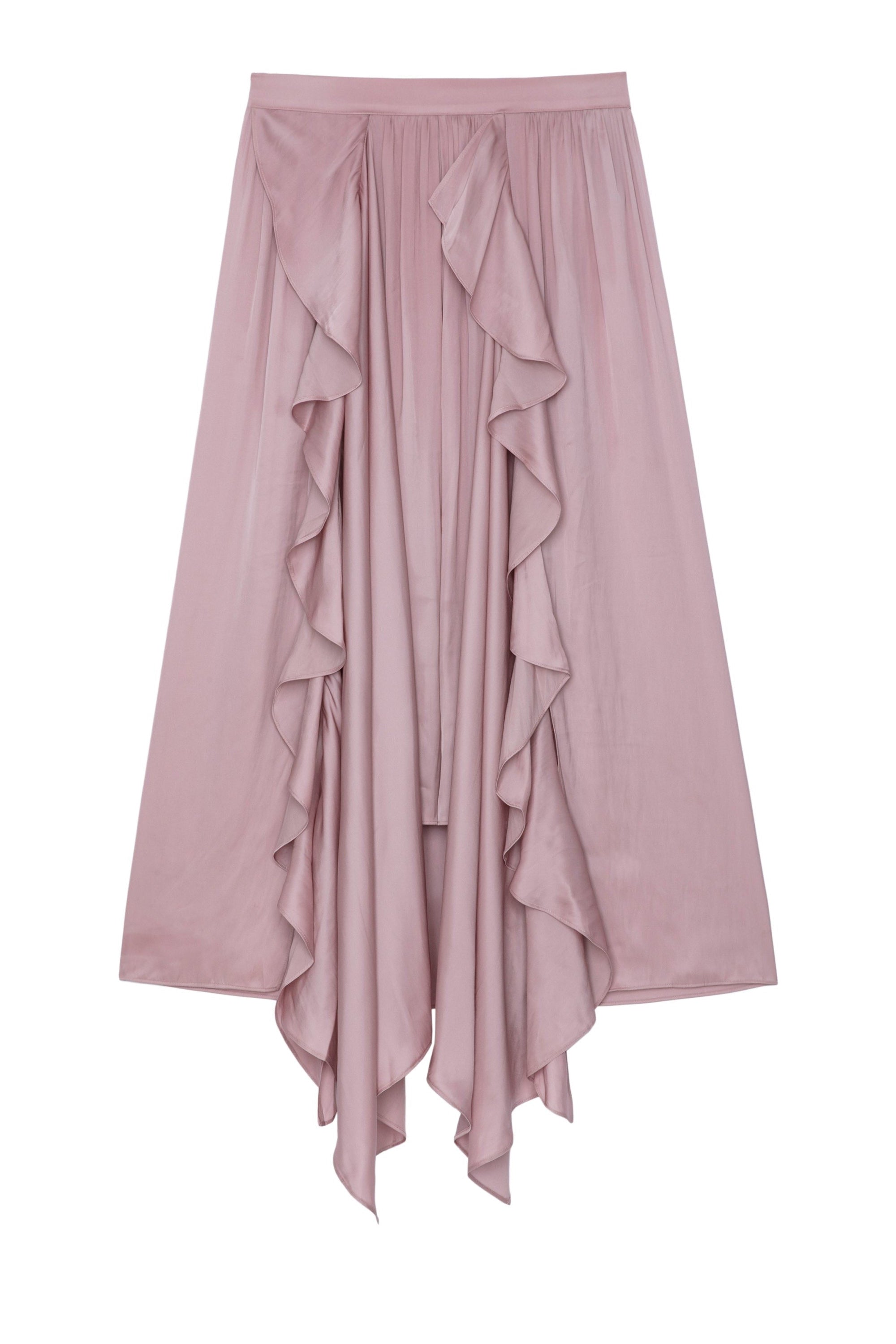 Jeb satin skirt - Deep Parme