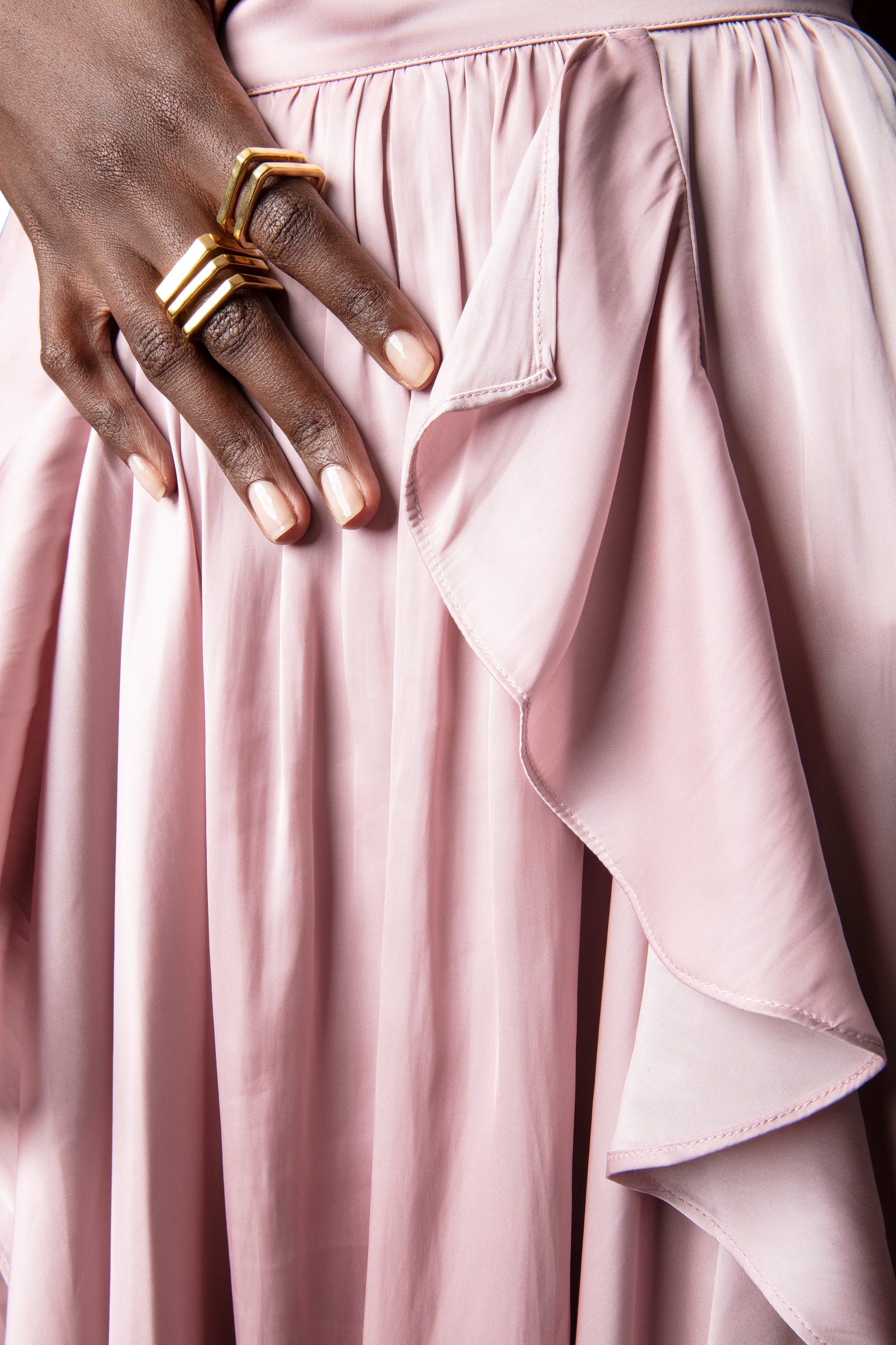 Jeb satin skirt - Deep Parme
