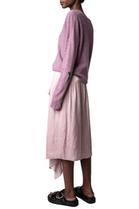 Jeb satin skirt - Deep Parme