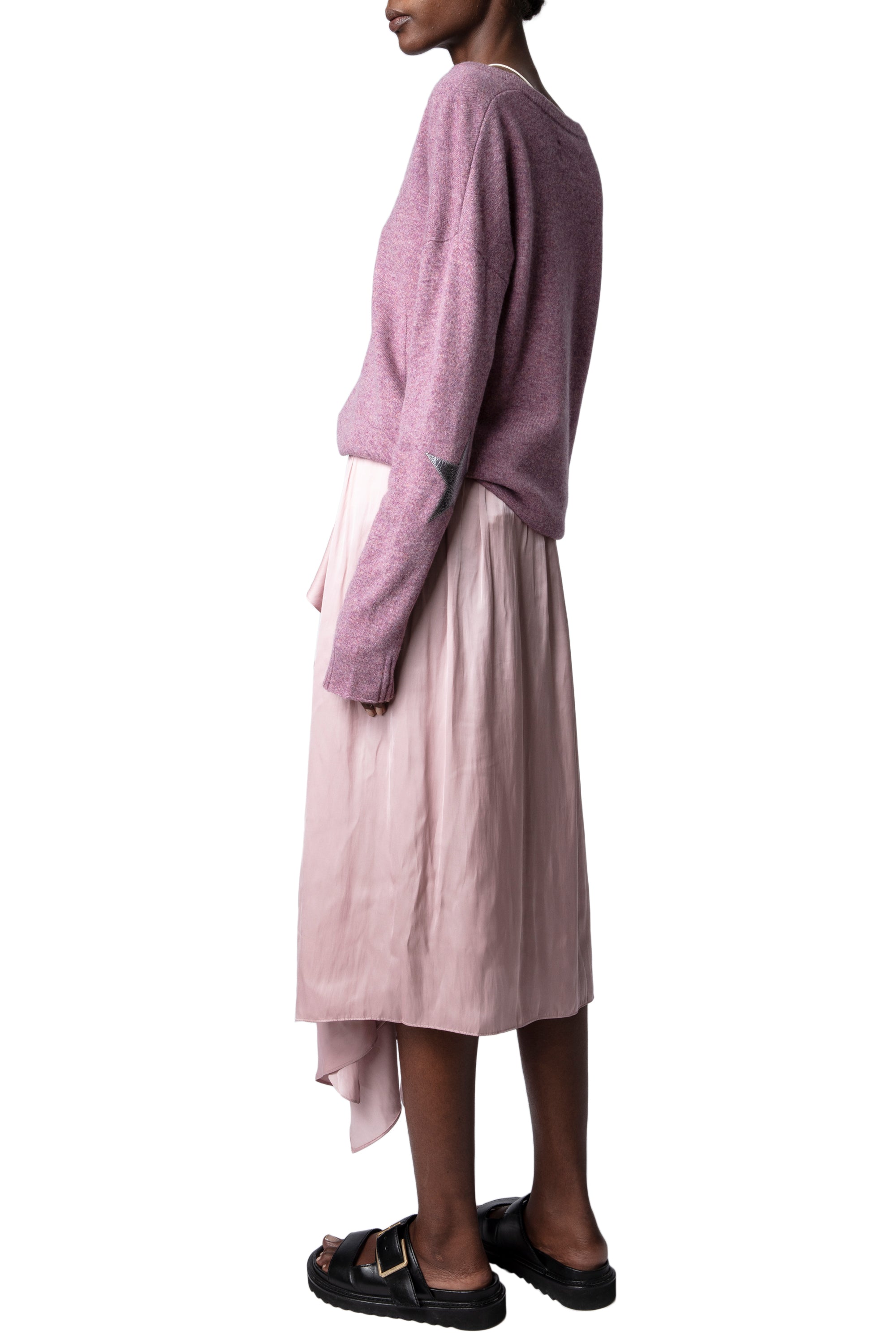 Jeb satin skirt - Deep Parme