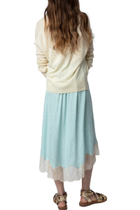 Jupe Joslin en soie - Celadon