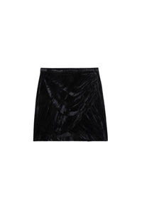Judelle Velvet Skirt - Black