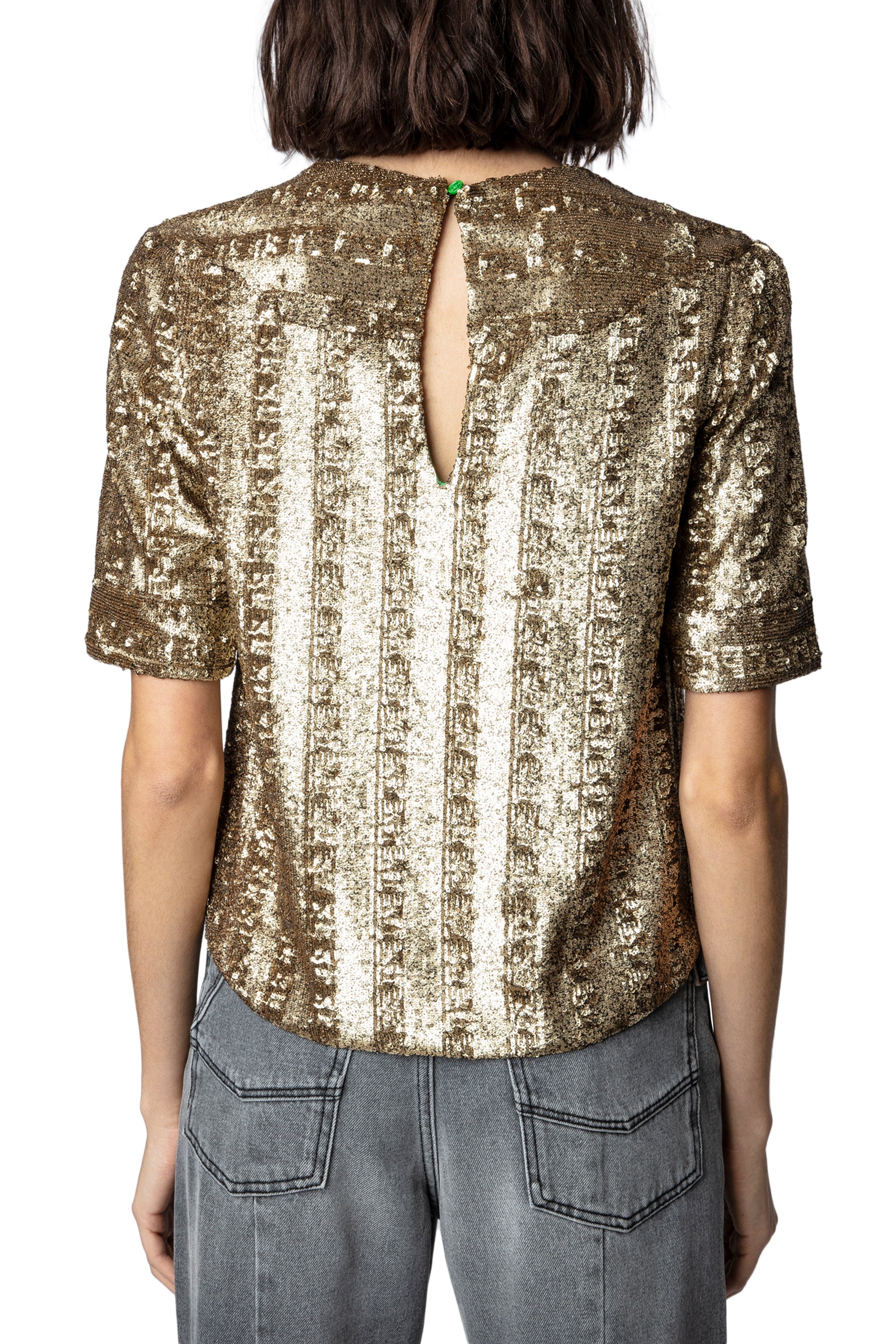 Blouse Toysse à sequins - Bronze