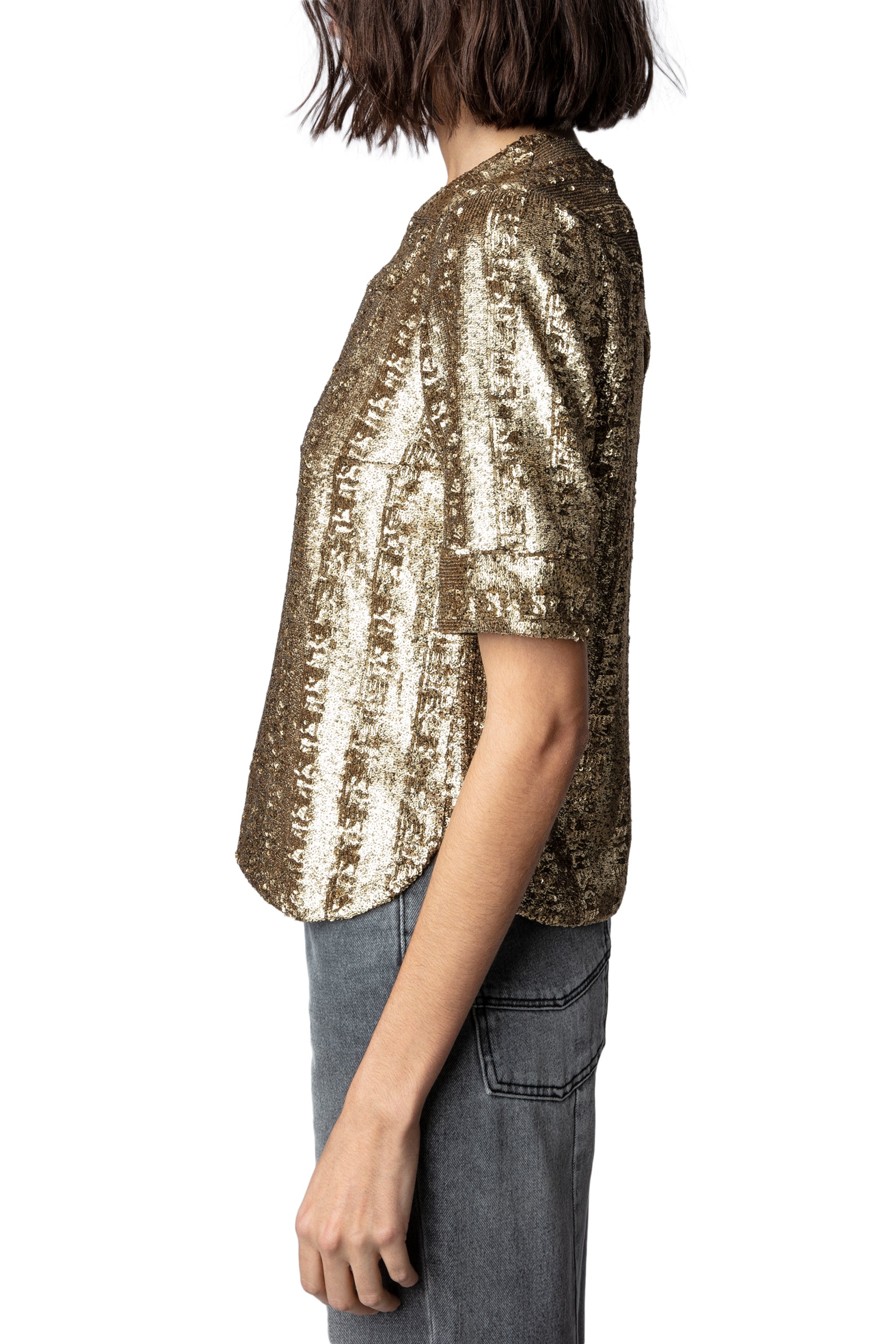 Blouse Toysse à sequins - Bronze