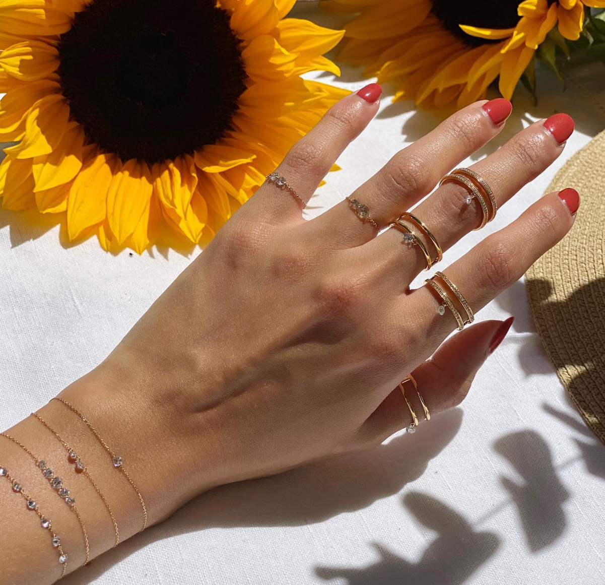 2qty RELIQUAT 250€/ QTY IN : 2-QTY OUT : 2- ST : 100% // Bracelet enfant 1 diamant noir -Jaune