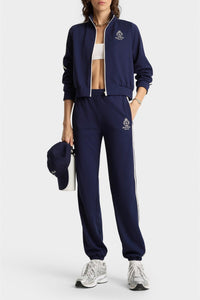 Crown Tennis sweatpants with piping - Dark Navy