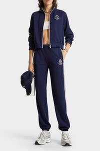 Crown Tennis Track Pant - Navy & White