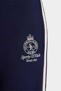 Pantalon de survêtement Crown - Bleu Marine & Blanc